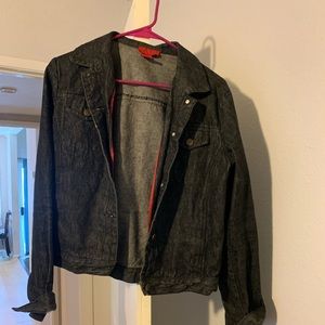 Bcbg black jean jacket
